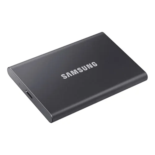Samsung T7 2TB 外付けSSD 最大転送速度1,050MB/秒 USB3.2 Gen2(10Gbps, Type-C) グレー iPhone15/16シリーズ動作確認済み MU-PC2T0T-PD/EC 国内正規保証品【特典付モデル】