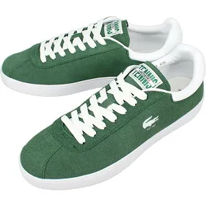 4月限定！最大全額ポイント還元※要エントリー ラコステ LACOSTE メンズ スニーカー ベースショット 223 1 SMA BASESHOT 223 1 SMA ダークグリーン/ホワイト DKGRN/WHT 46SMA0065 【GHON】