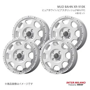 INTER MILANO インターミラノ MUD BAHN XR-910K ホイール 4本セット サクラ B6AW 2022/5～【15×4.5J 4-100 INSET45 マットブロンズ/ピアスポリッシュ】