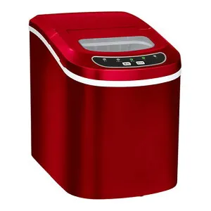 ベルソス 高速製氷機 水を入れてボタンを押すだけ 約6～13分で高速製氷 2種類の氷サイズ レッド VS-ICE02-RD