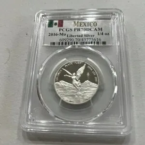 2016年-月 1/4オンス シルバー リベルタッド ? PCGS PR70DCAM メキシコ プルーフコイン