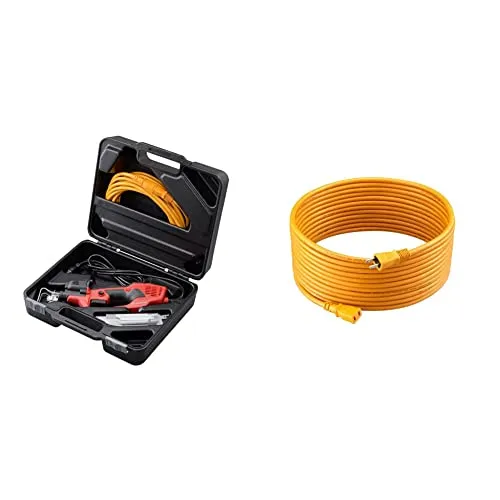 京セラ(Kyocera) 旧リョービ 電気のこぎりキット 工具なしでブレード交換可能 ASK-1010KT 618400B ＆ 延長コード 10m 6077127 【セット買い】