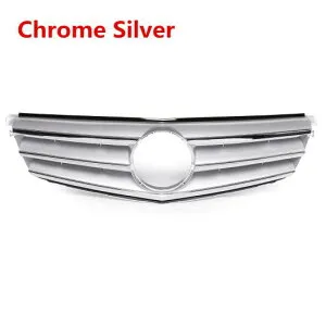 GT R GTR W204 C180 グリル フロント アッパー レーシング 適用: メルセデス ベンツ C クラス W204 C180 C200 C300 C350 2008 2014 クローム シルバー～マットブラック AL-II-3777 AL Exterior parts for cars