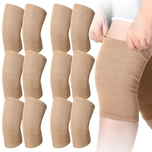 Geiserailie 6組 膝ゴムサポート 伸縮性膝ブレース レディース メンズ スリーブ ACL MCL ケガリカバリー 半月板損傷 膝痛 膝痛 膝痛 膝の痛みに