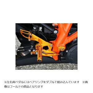 BABY FACE (ベビーフェイス) バックステップキット 1290SUPERDUKE GT アルミ ブラック 002-KT010BK