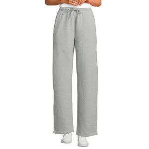 ランズエンド レディース ボトムス カジュアルパンツ フリース Women's Lands' End Fleece High Waisted Relaxed Pants Gray Heather グレー