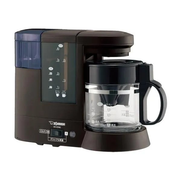 コーヒーメーカー 象印 ZOJIRUSHI EC-CD40-TD ダークブラウン 珈琲通 ミル付きコーヒーメーカー ～4杯
