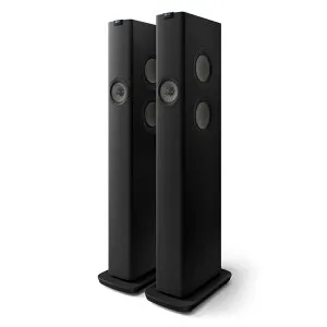 LS60 Wireless [CB:CARBON BLAC] KEF [ケーイーエフ] ワイヤレスHiFiスピーカー [ペア] KEF JAPAN正規仕入品
