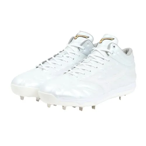 ミズノ（MIZUNO） 野球スパイク ミズノプロ スピードレボ プロ MID 11GM250001（ホワイト/２６．０/Men's）