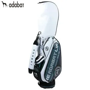 【10％割引クーポン＋P10倍以上♪】4/27まで アダバット メンズ キャディバッグ ABC429 WG ホワイト/グリーン 特価