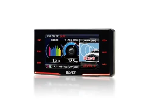 BLITZ(ブリッツ) Touch-LASER TL316R JMA-600 JMA-520 JMA-401取締機対応！MSSSスキャン機能搭載で誤警報85％低減! 新周波数使用移動オービスMSSS対応！フルオート機能搭載！新型レーザー光受信対応 レーダー