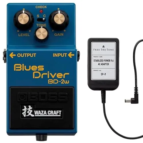 BOSS ボス BD-2W Blues Driver (技 WAZA CRAFT) + ACアダプター FREE THE TONE SP-9 セット