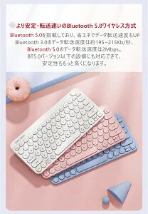 【★RSL出荷★】キーボード マウス Bluetooth USB充電 キーボード ワイヤレス 丸キーキャンプ タイプライター風 英語配列 スマホ/タブレット パンタグラフiOS/Android/Mac/Windows/Linux/Chrome OSに対応/長