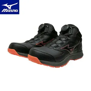 ミズノ オールマイティLSIII 74M BOA (09 ブラックxブラック) 3E相当 F1GA260309 プロテクティブスニーカー ワークシューズ 安全靴 mizuno