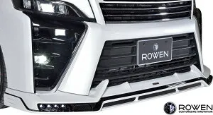 【M's】トヨタ 80系 後期 VOXY ZSグレード ZRR80/ZRR85 (2017.7-) ROWEN フロントスポイラー FRP 未塗装 エアロ ロェン ローウェン ロエン ローエン ロウェン リップスポイラー 80後期 80ヴォクシー 80ボク