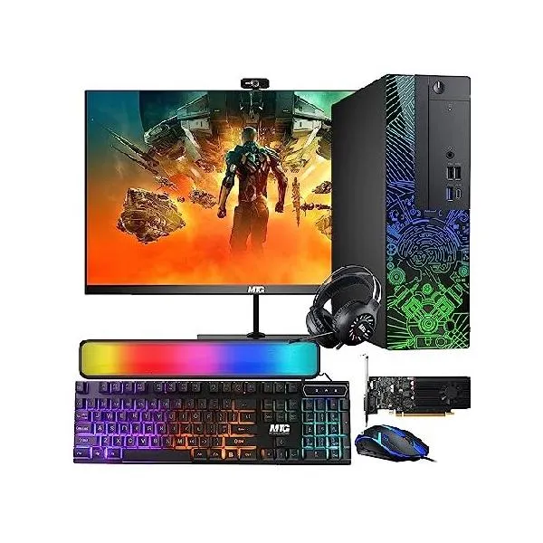 Lumos 8 Gaming Desktop PC, Intel Core i5 7th Gen, 16GB RAM, 512GB SSD, AMD RX 550 4GB GDDR5 Graphics Card, 24-inch 75hz Monitor, PCI-E Blueto_並行輸入