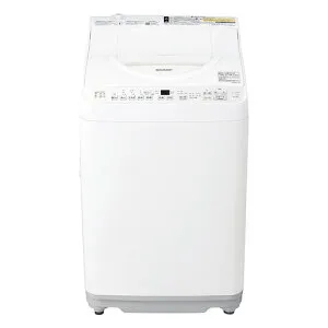 シャープ 縦型洗濯機 洗濯6.5kg 乾燥3.5kg 穴なし槽 ガンコつけおきコース ES-TX6K-W ホワイト系