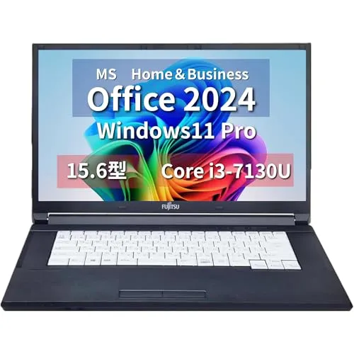 【MS Office H&B 2024】Win11 Pro /15.6型 ノートPC LIFEBOOK A577 / Core i3-7130U /Webカメラ/wajunのwifi/Bluetooth/DVD/16GB /256GB SSD-260226