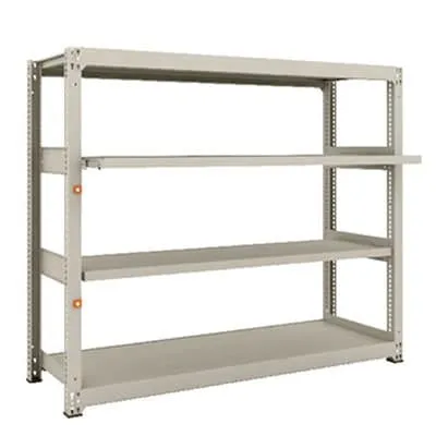 【本体】 TRUSCO M3型中量棚 幅1800×奥行571×高さ1500mm 2段 スライド2段 単体 149-7858