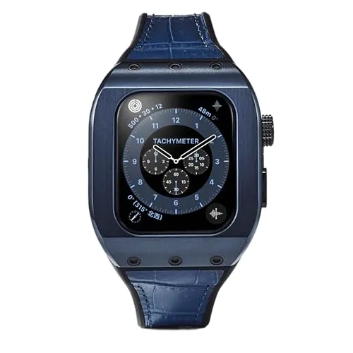 [HUMBLE RICH] ユニセックス Apple Watchケース ハンブルリッチ クラシック 0640SP09BOYLBLB Apple watch シリーズ SE対応 ブルー ステンレススチール [並行輸入品]