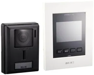 アイホンインターホンドアホンテレビドアホンカメラ付き玄関子機モニター付き親機わかりやすい画面表示カメラレンズ調整可能JS-12E