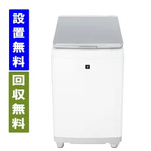 【関東指定エリア 送料/標準設置/引取り無料】シャープ ES-PW11K-S 縦型洗濯乾燥機 洗濯11kg/乾燥6kg ヒーター乾燥(排気タイプ) プラズマクラスター シルバー系 SHARP