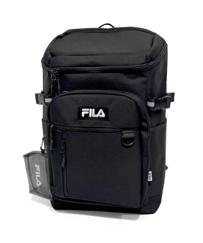 獲得ポイント105pt 【送料無料】フィラ(FILA) バックパック ポーチ付 30 FM2453 ジュニア メンズ レディース ブラック