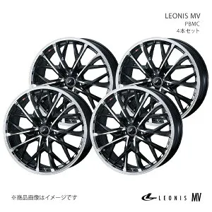 LEONIS MV GS 10系/4WD ホイール 4本セット 0041731×4 【18×8.0J 5-114.3 INSET42 パールブラックミラー】