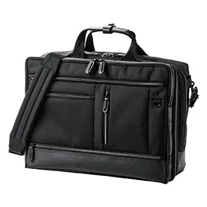 200-BAG138BK 3WAYビジネスバッグ 容量17L 撥水 防汚 テフロン加工 ビジネスリュック ブラック
