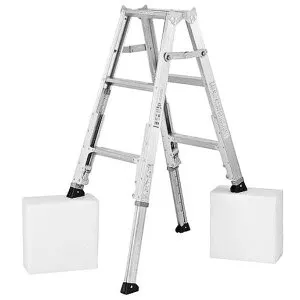 アルインコ 軽量型 伸縮脚付専用脚立 KARU120 3段 3尺・4尺 天板高さ：0.82～1.11m