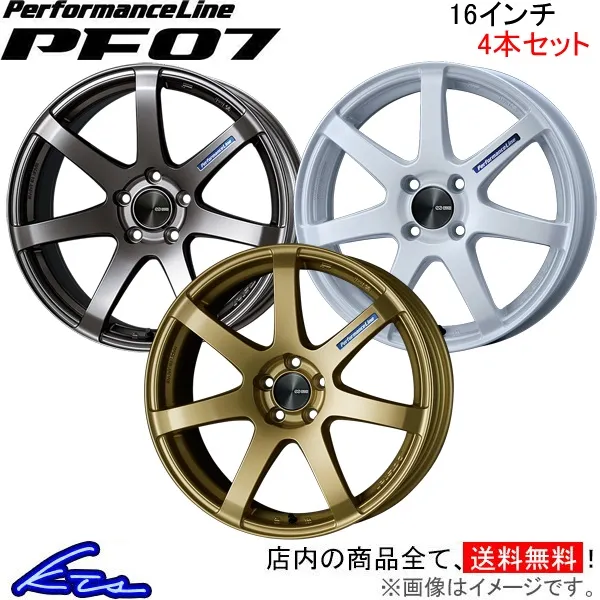 エンケイ パフォーマンスライン PF07 4本セット ホイール スペーシア【16×5J 4-100 INSET45】DAA-MK53S ENKEI PerformanceLine アルミホイール 4枚 1台分