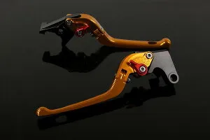 ZX-6R '00-'04 可倒式アジャストレバーセット 3D レバー：ゴールド SSK SPEEDRA（スピードラ）