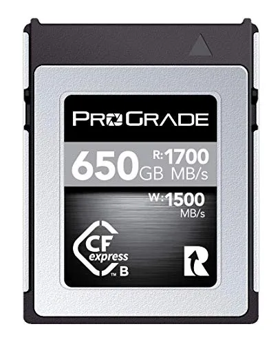 ProGrade デジタルメモリーカード - CFexpress Type B カメラ用 | ファイルの高速転送と大容量ストレージに最適 | 650GB コバルトシリーズ