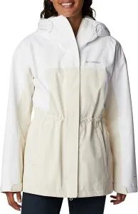 コロンビア レディース アウター ジャケット・ブルゾン Columbia Women's Hikebound Long Rain Jacket Chalk/White ホワイト