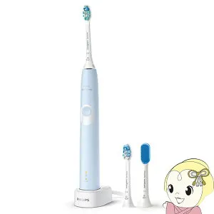 【4/25限定クーポン発行】フィリップス ソニッケアー プロテクトクリーン 電動歯ブラシ ライトブルー HX6803/72 振動式 ブラシ研磨/水流洗浄/音波振動/強弱切り替え/タイマー【/srm】