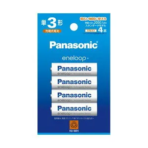 【ポイント20倍】（まとめ） パナソニック充電式ニッケル水素電池 eneloop スタンダードモデル 単3形 BK-3MCD／4H 1パック（4本） 【×3セット】