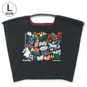 【正規品】ボールアンドチェーン エコバッグ ball&chain SHOGO SEKINE ショーゴセキネ ガーデン BLACK ブラック Mサイズ Lサイズ ショッピングバッグ トートバッグ A4 刺繍 ball and chain