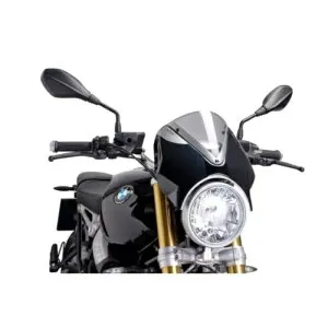 PUIG スクリーン レトロ BMW R NINE T 1200 スクランブラー 2021 - 2024 ブラック 7012H PUIG SCREEN RETRO FOR BMW R NINE T 1200 SCRAMBLER 2021 - 2024 BLACK 7012H 【並行輸入品】