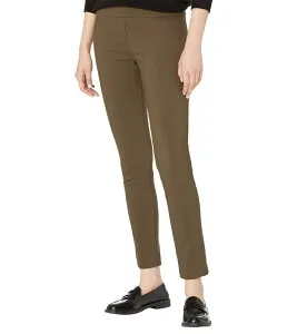 エリオットローレン レディース ボトムス カジュアルパンツ アンクル Elliott Lauren Control Stretch Pull-On Ankle Pants with Back Slit detail Olive 1 オリーブ