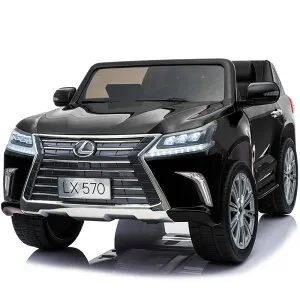 乗用ラジコン レクサス LEXUS LX570 大型 2人乗り 2WD 12V10Ah 4輪サスペンション レザー調シート EVAタイヤ SUV 高級 ライセンス ペダルとプロポで操作可能 電動ラジコンカー 乗用玩具 子供 おもちゃ