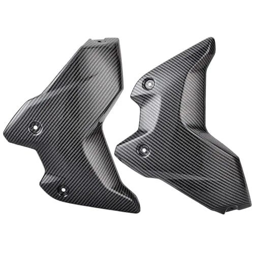 イ ボディワーク フレーム ラ BMW R 1250GS R1250 R 1250 GS R1250GS 2018-2023 フロントラジエーターガードフレームサイドパネルフェアリングカバーに適合 サイドフェアリング(Carbon Fiber Look)