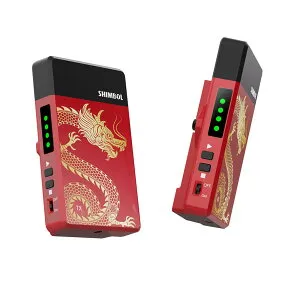 Shimbol TP Mini ワイヤレス 映像伝送システム 送信機&受信機1080p 60fps ?0.07秒低遅延 600ftの伝送距離 【屋外利用可能】 (Red, Shimbol TP Mini)