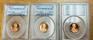 1987-S リンカーン記念セント PR69 RD DCAM PCGS 3 個セット。