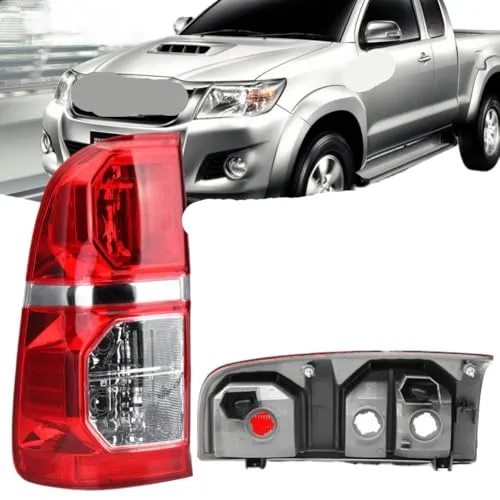 レッドテールランプ Vigo 2011 2012 2013 2014 リアブレーキライトとワイヤーハーネス付き(Emitting Color: left-1PCS)