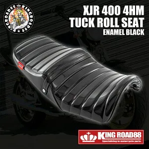 ヤマハ XJR400 前期 4HM KingRoad88 エナメル ブラック タックロールシート