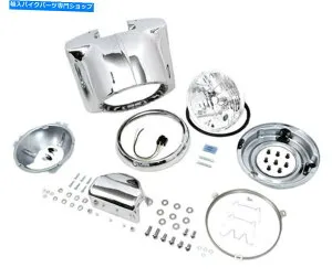 Headlight 7 クロムヘッドライトカウルナセルキット86-17ハーレーソフトアイルファットボーイヘリテージFLSTF 7 Chrome Headlight Cowl Nacelle Kit 86-17 Harley Softail Fatboy Heritage FLSTF【並行輸入品】