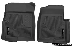 Floor Mat ハスキーライナーX-ActControurフロントフロアマットブラック2009-14フォードF-150 Husky Liners X-Act Controur Front Floor Mats Black for 2009-14 Ford F-150 【並行輸入品】