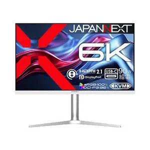 JAPANNEXT 液晶 HDMI/DP/USB-C(90W給電) sRGB100％ HDR400 高さ/ピボット対応 ［31.5型 / 6K(6016×3384) / ワイド / 60Hz］ JN-X6K
