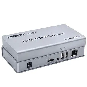 200M HDMI KVM IP エクステンダー、IP RJ45 イーサネット CAT6 6 a カスケード接続 USB キーボード マウス U