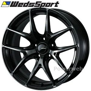 [ホイールのみ単品4本セット] Weds WedsSport SA-01R 18インチ×7.5J PCD：114.3 穴数：5 インセット：45 ウォースブラッククリアー (WBC) ウェッズスポーツ SA01R